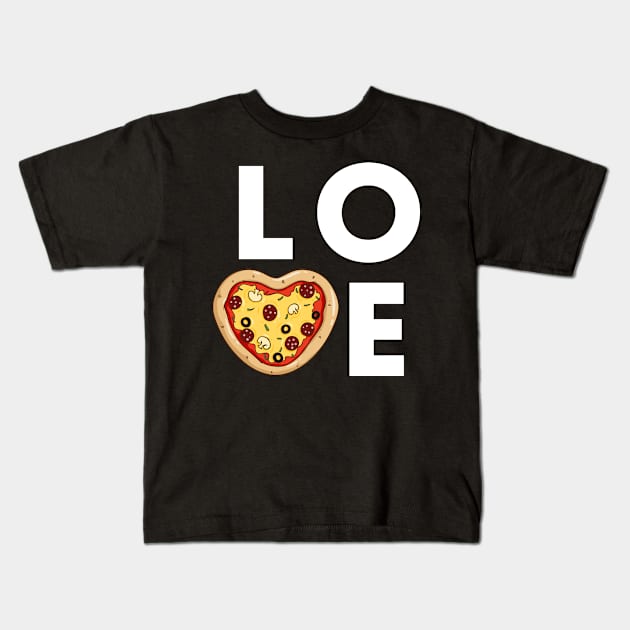 Pizza Lover Kids T-Shirt by Digifestas